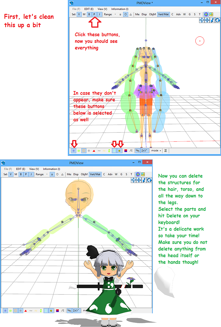 Delete all but Miku's head and hands... sorry Miku!