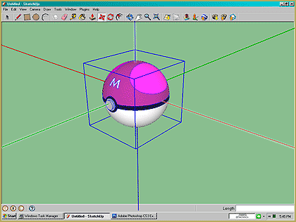 Center the Ball on the SketchUp Grid for use in MikuMikuDance 7.39