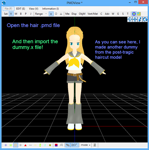 Load the dummy! - Using a Placeholder .x Model image on LearnMMD.com