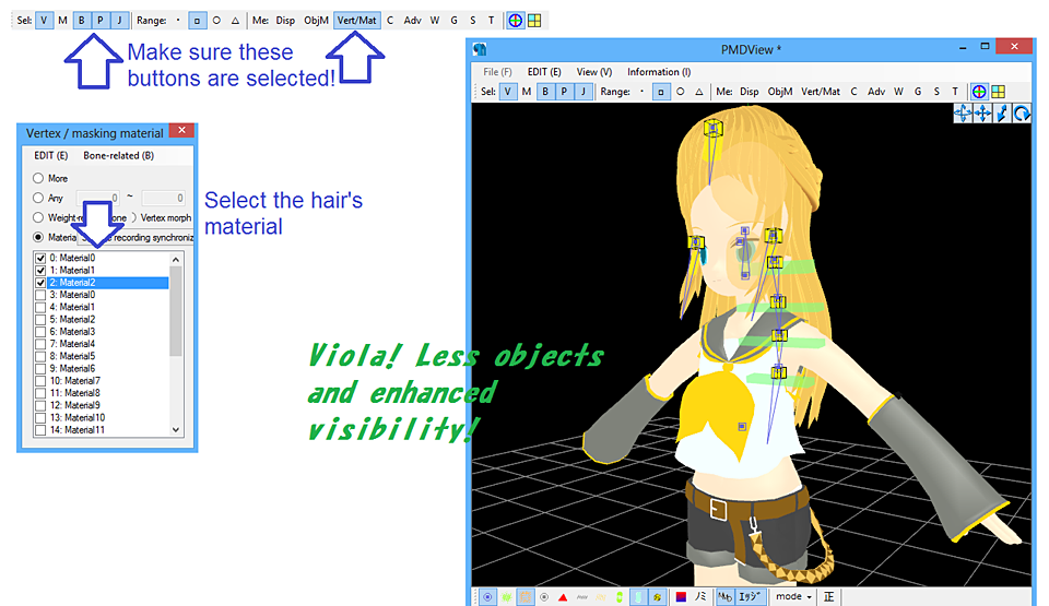 The benefits of a using a dummy as you position parts in PMDE - Using a Placeholder .x Model image on LearnMMD.com