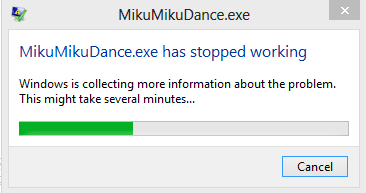 The MMD Stopped Working error statement: What we all fear most! - Using a Placeholder .x Model image on LearnMMD.com