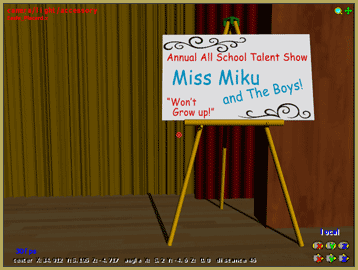 My finished easle on-stage. Google Sketchup 3D-Model MMD accessory 3d-rad