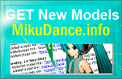 MikuDance.info tarjoaa linkkejä uusiin malleihin ja lisävarusteisiin.