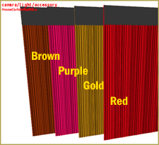 The download includes 4 colors of curtains.