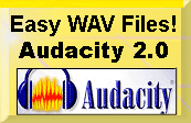 Besuchen Sie die DOWNLOAD-Seite, um den Link für die Audiobearbeitungssoftware Audacity 2.0 zu erhalten.