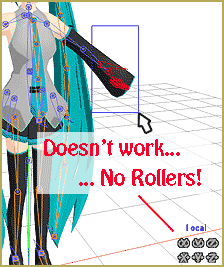 You cannot use BOX-Sel to select a portion of a model. You must selectthe entire MMD model.