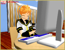 That Len is such a Noob when it comes to MMD!   Picture Credits:   Len by Namamonozukan1.4.   Hospital Room Stage by Harner Productions.   Office Furniture by Yuduki.