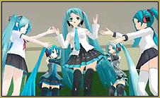 A great "sing and dance" routine created with MikuMikudance. Image from Aoki2720's video featured in this article.