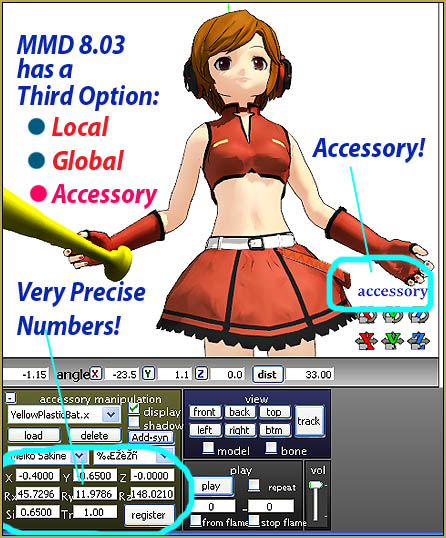 The MMD Accessory Mode in MMD 8.03 allows you to easily position accessories!