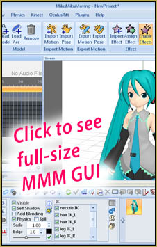 The MMM GUI looks way different from the MMD GUI ... explore the differences!