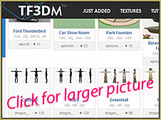 Visit TF3DM for a ton of models in the .obj file type/format.