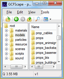 Extract necessary models from the archive with GCFScape