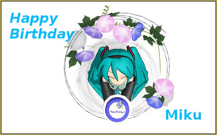 Happy Birthday Miku (16 Again) … Miku’s Birthday