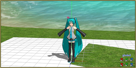 Rotate stage to allow ground shadows MMD MikuMikuDance