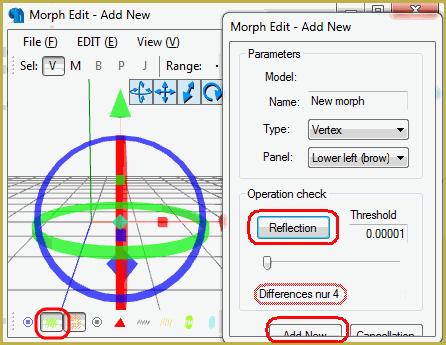 Add morphs in PMD Editor to to produce control objects for MME effects