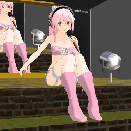 I loved watching my Super Sonico model by Eto performing on my own stage.