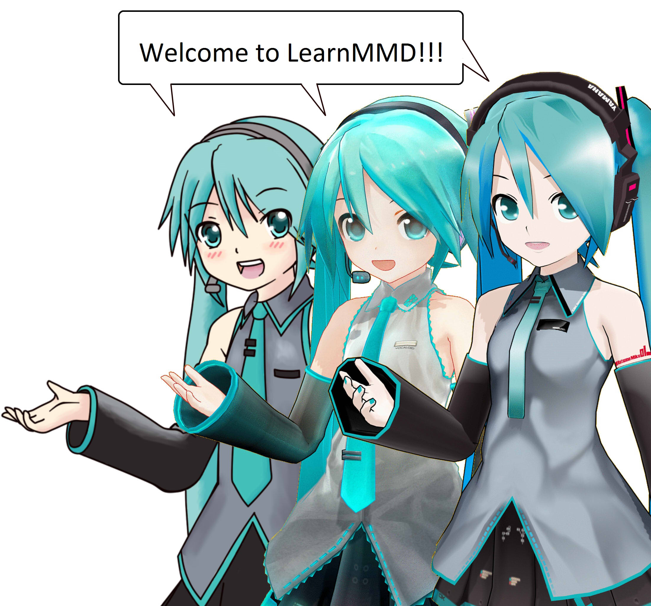 Inspired by MMD, Draw Miku blending 2D and 3D Art!