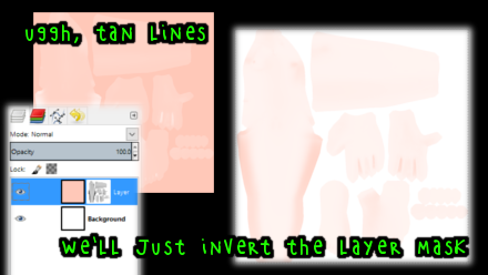 GIMP invert layer mask