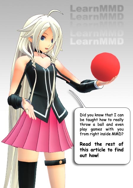 IA Rocks [UNOFFICIAL] tells us about the MMD Physics Engine... how to make a bouncing ball and how to THROW it!