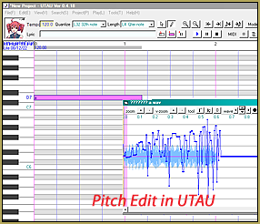 I used UTAU to create the final sound effect.