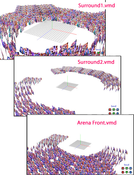 The included .vmd files offer instant arena seating!