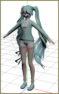 mmd loading raycast with materials