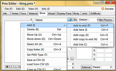 metasequoia pmx plugin