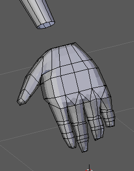 WIP MMD Model's unconnected hand