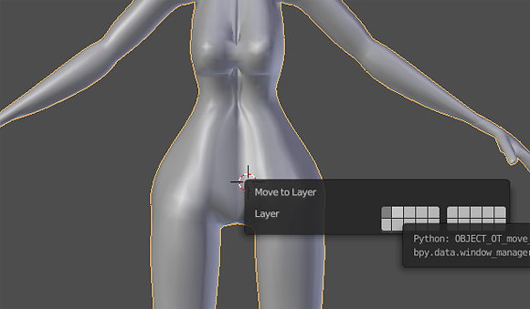 Blender's layer menu