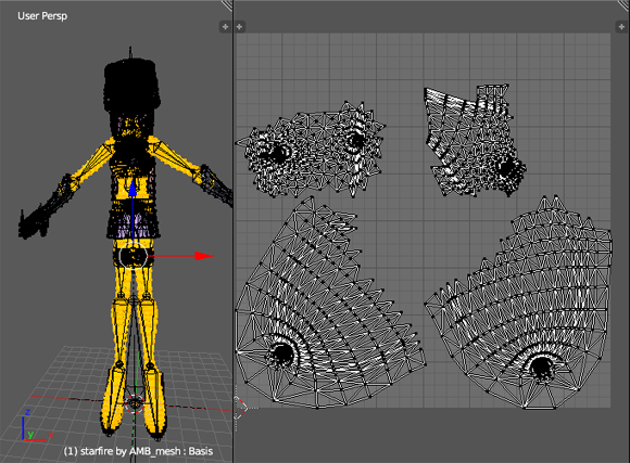 My Starfire with UV Map in Blender