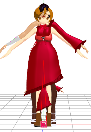 We enlarged my new MMD model. Camila, to the correct size.
