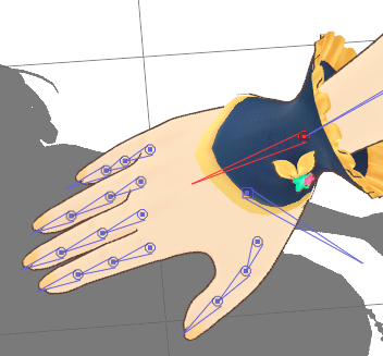 A close up of Rin's Wrist