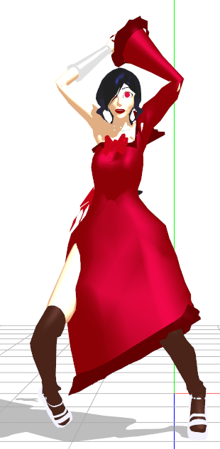 Camila in MMD with bad skirt physics