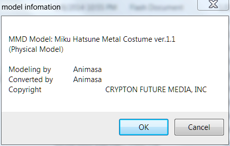 Metal Miku's Model Information