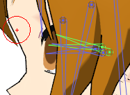 Location of Eye Bones on MEIKO model