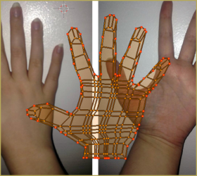 UV Map of Hand using Project from View