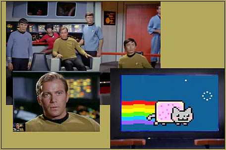 A nice touch... Kirk VS Nyan Cat!