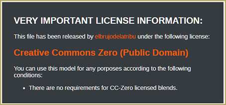 License Info for Materials