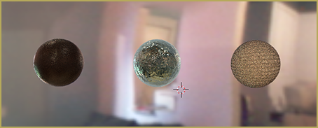 Three Spheres Lit by HDRi