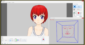 Hitogata face tracker can track facial expressions for use in MMD.
