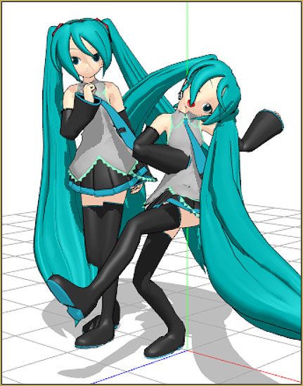 I'm afraid poor Miku has been bent and contorted by thousands of new MMDers!