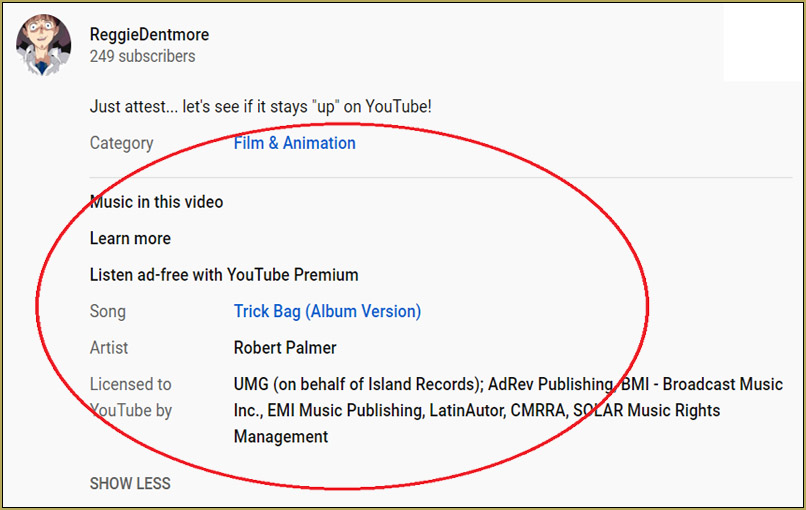 YouTUbe "approves" my music"... at least not complaining!