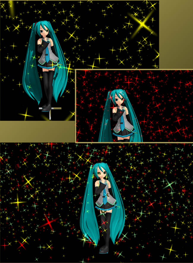 The KiraKira-sparkleV2 effect... many colors... so much color!
