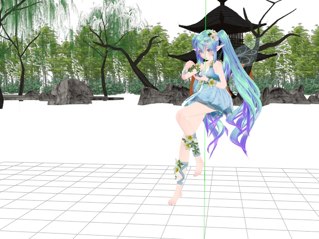 Beautiful MMD Fairy model... see the download link for this model in this tutorial.