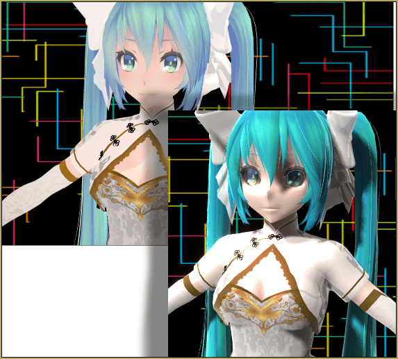 mmd trasparent model when raycast enabled