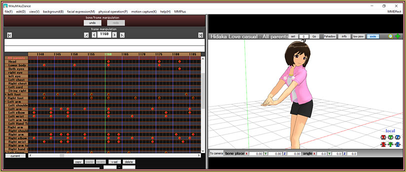 Yo can study MMD motion files to see how motions are created, see the artist's skill. 
