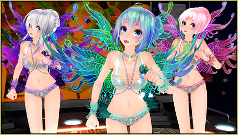 Download new Rio Carnival models by shiro-nekovocaloid, Miku, Haku and Luka!