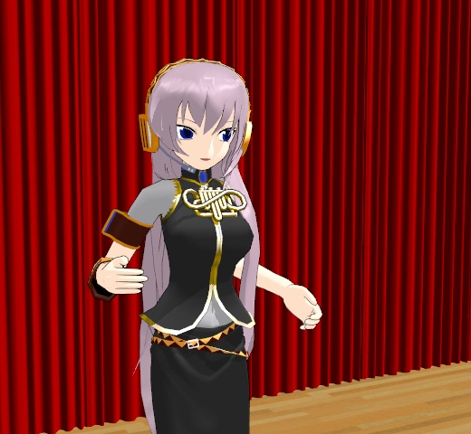 The Luka_Megurine v1-1 model included with the MMD download.