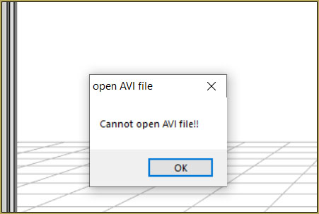 Background AVI Files require a Baseleine AVI setting.