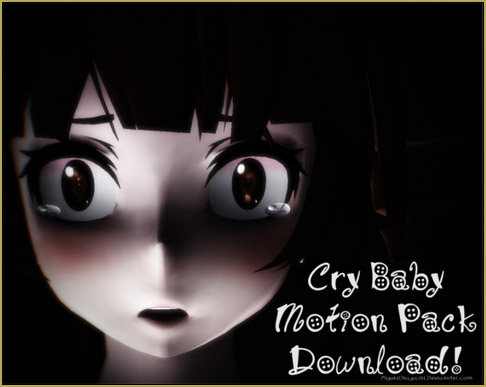Smol-Hooman's "Cry Baby Motion Pack Download" page.